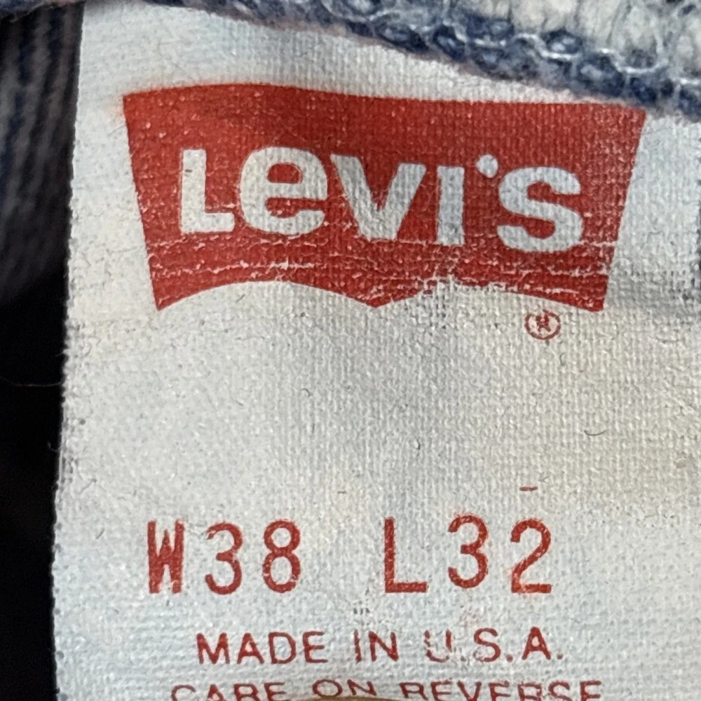VTG Levi's 506 Men's Straight Leg Stonewash Denim Jeans Size 38X32 Late 80's